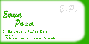 emma posa business card